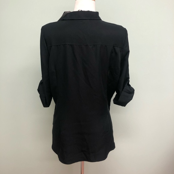 French Dressing Jeans | Women's Button Up Blouse | Black | Size 12 - Picture 2 of 2